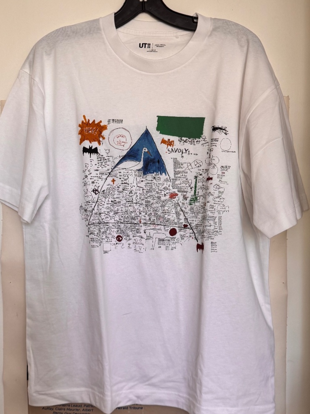 Uniqlo UT Jean-Michel Basquiat White Graphic Art T-Shirt Size S